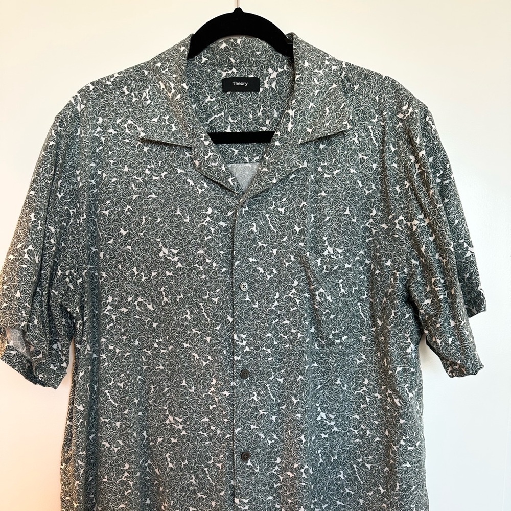 Theory Noll Shirt Sleeve Camp Shirt